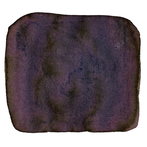 Ink Studio #373 - 2ml swatch, showcasing a concentrated, abstract blot of dark pigment with softly rounded corners on a white background, by Sailor.