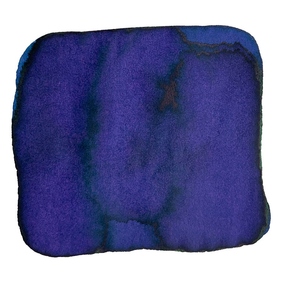 Abstract swatch of deep blue-purple pigment, representing Sailor's Ink Studio #442, a 2ml dye-based ink from a curated collection of 100 colors.
