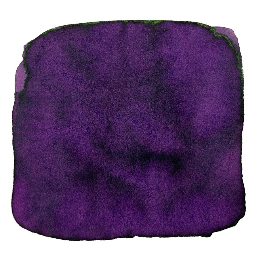 Ink Studio #452 - 2ml shows a purple ink blot with varied tones and a subtle greenish sheen, highlighting Sailor's curated color collection.