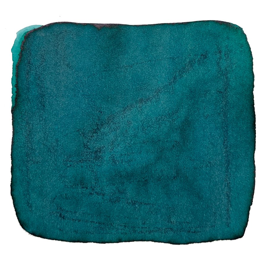 Ink Studio #564 - 2ml dye-based ink swatch, showcasing a teal-blue pigment on a white background, part of Sailor's curated 100-color collection.