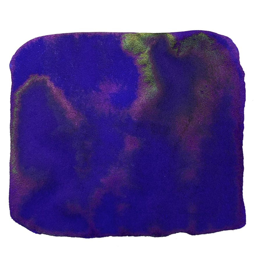 Abstract swatch of deep purple ink with green-gold sheen, representing Sailor's Ink Studio #743 - 2ml, part of a curated collection of 100 colors.