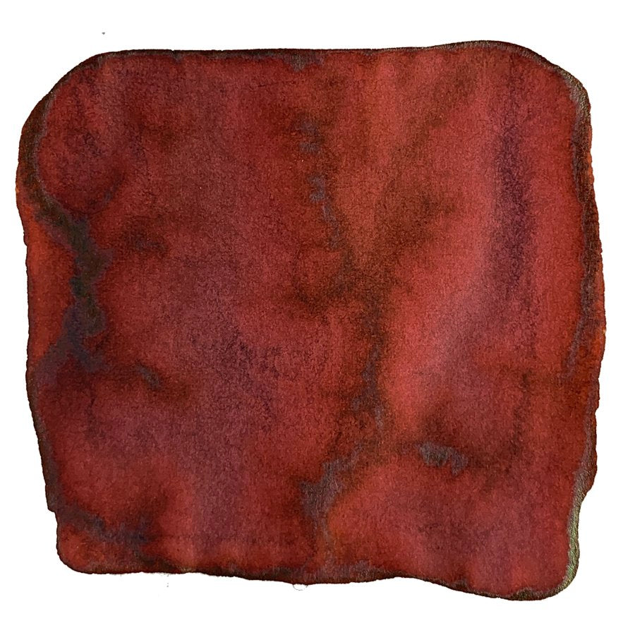 Ink Studio #873 - 20ml bottle, showcasing a watercolor-like patch of reddish-brown ink with rust-colored veins, against a white backdrop, by Sailor.