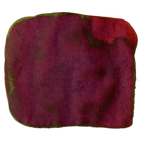 Ink Studio #930 - 2ml features a deep burgundy ink swatch with a greenish sheen, showcasing Sailor's expertly curated dye-based color.
