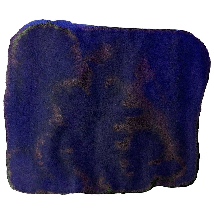 Ink Studio #943 - 2ml features a deep blue, textured ink swatch, showcasing Sailor's curated dye-based collection with subtle gradients and uneven edges.