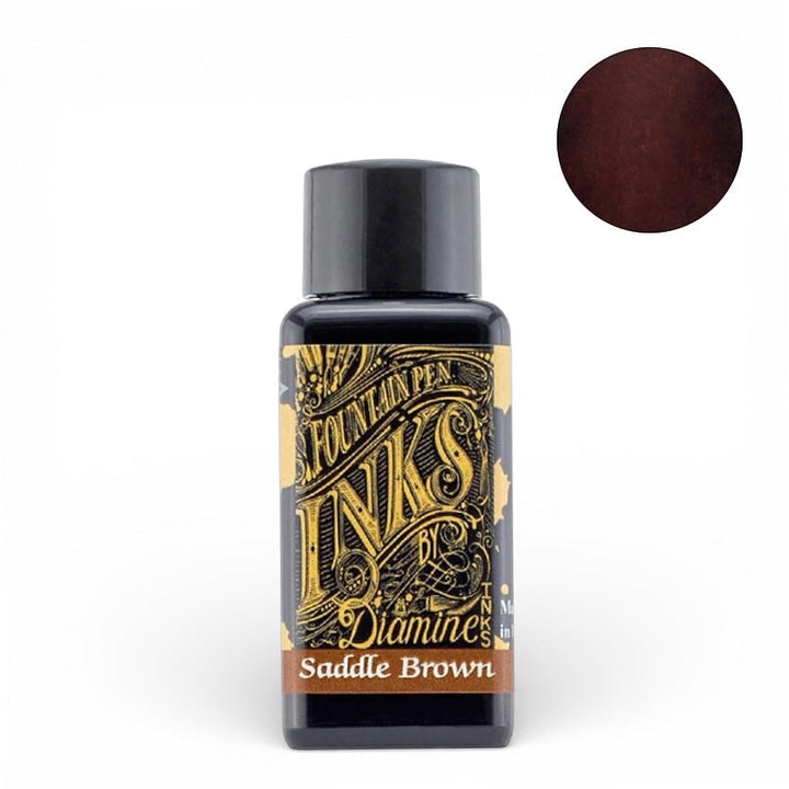 Diamine Saddle Brown - 30ml Bottled Ink