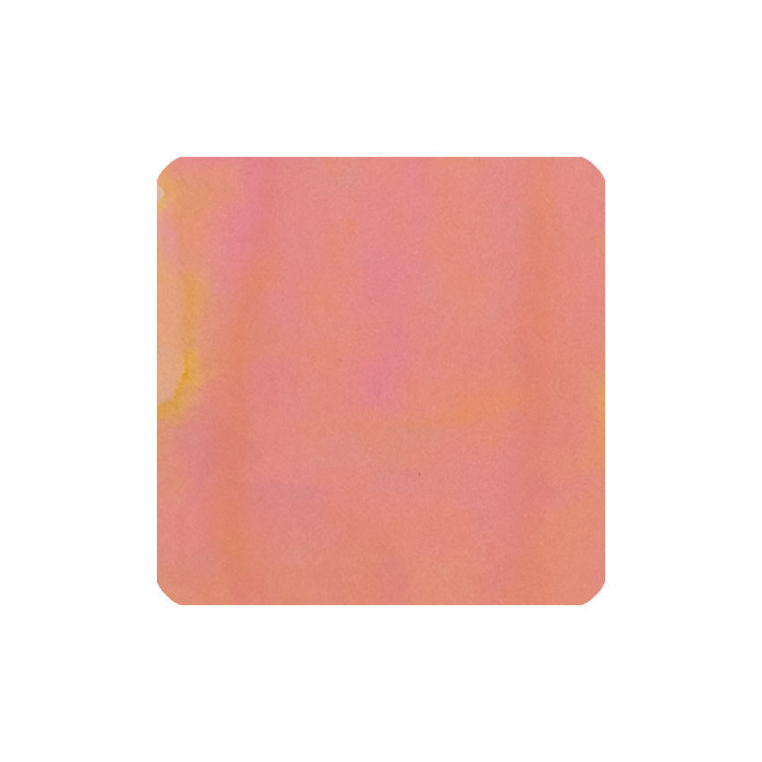 Sailor Manyo Sakura fountain pen ink swatch, coral orange with dual shading