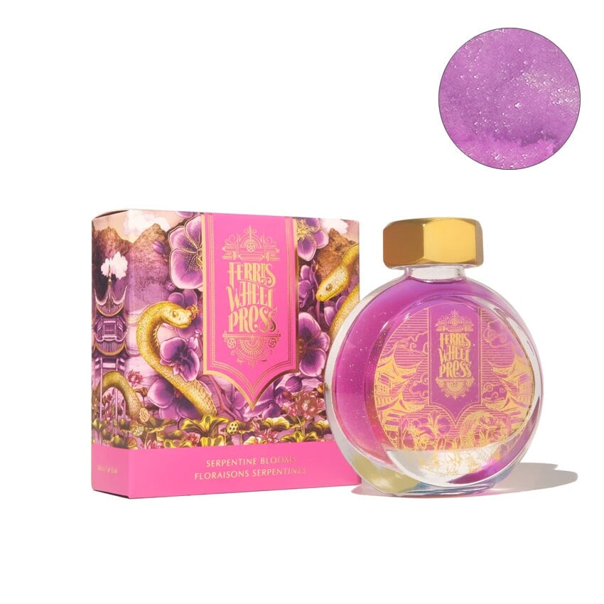Ferris Wheel Press Year of the Snake with Fête Chinoise - Serpentine Blooms (Shimmer) - 2ml Ink Sample