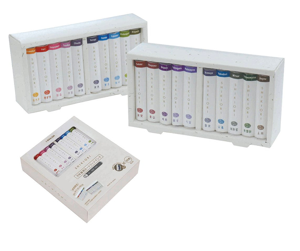 Sailor Shikiori Fountain Pen Ink Cartridges- 20 Colour Set Ink Cartridges