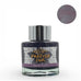 Diamine Smoky Mauve Forever Ink fountain pen ink, 50ml bottle with silver cap, featuring dusky purplish-gray waterproof pigment. Ideal for lasting writing and artwork.