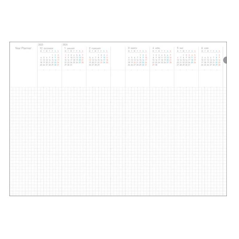 Kokuyo Sooofa Soft Ring 2024 Planner - B6 (Light Blue) Planners