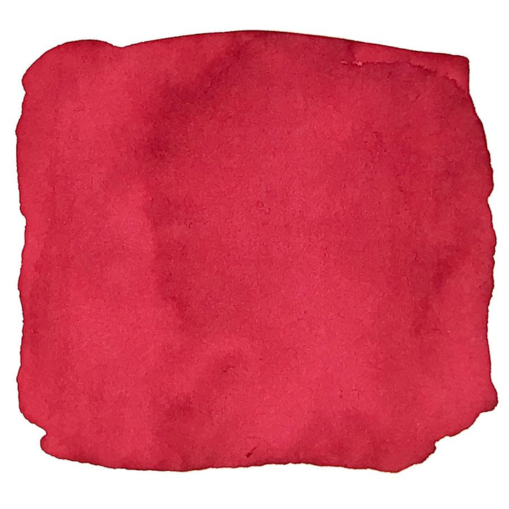 Felicette - 2ml ink sample, featuring a textured watercolor-like red swatch, part of Colorverse's Trailblazer In Space Collection, emphasizing quality and plant-based composition.