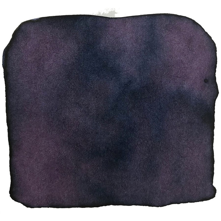 Sydney Lavender - 2ml ink sample features a dark purple-black abstract wash with soft, uneven edges, showcasing Robert Oster&
