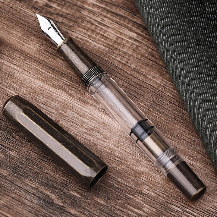 Moonman/Majohn T1 (Brass Version) - Fine Fountain Pen