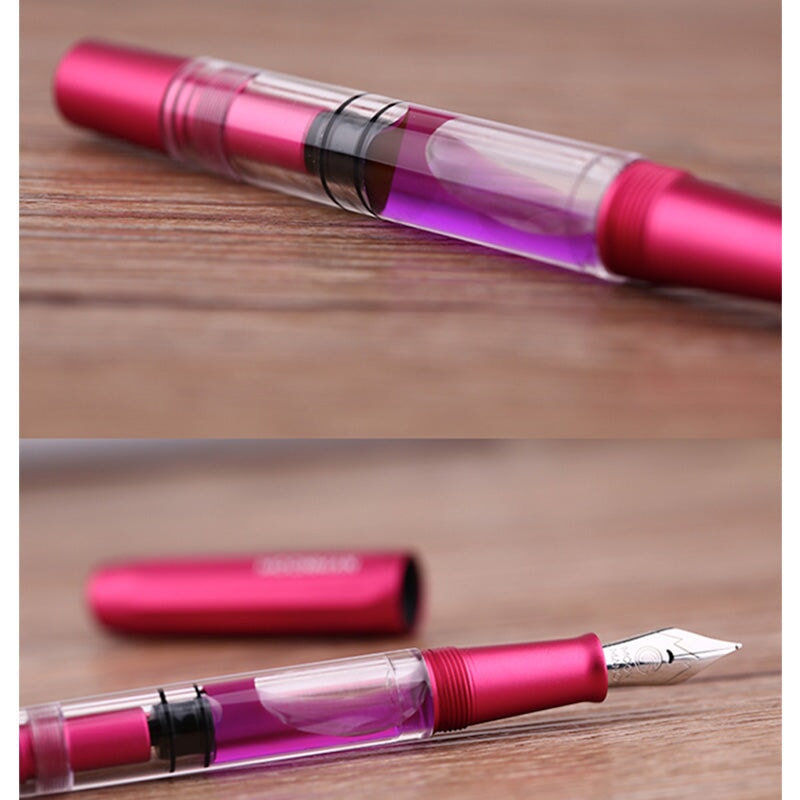 Moonman/Majohn T1 (Pink) - Fine Fountain Pen