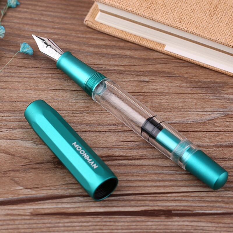 Moonman/Majohn T1 (Teal) - Fine Fountain Pen