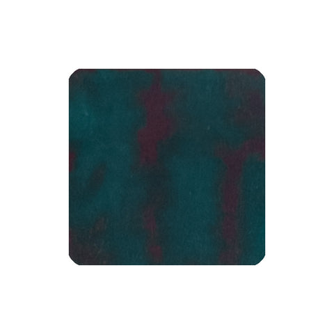 Teal - 30ml Bottled Ink by Diamine, showcasing a textured dark teal-green with maroonish-red patches, ideal for smooth, dependable fountain pen use.