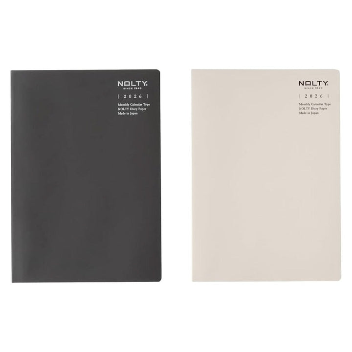 Nolty 2026 Monthly Tio Planner - A5 (Grey) Planners