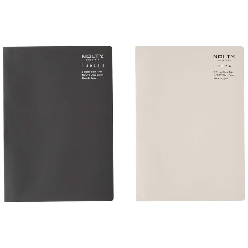 Nolty 2026 2W Block TiO Planner - A5 (Black) Planners