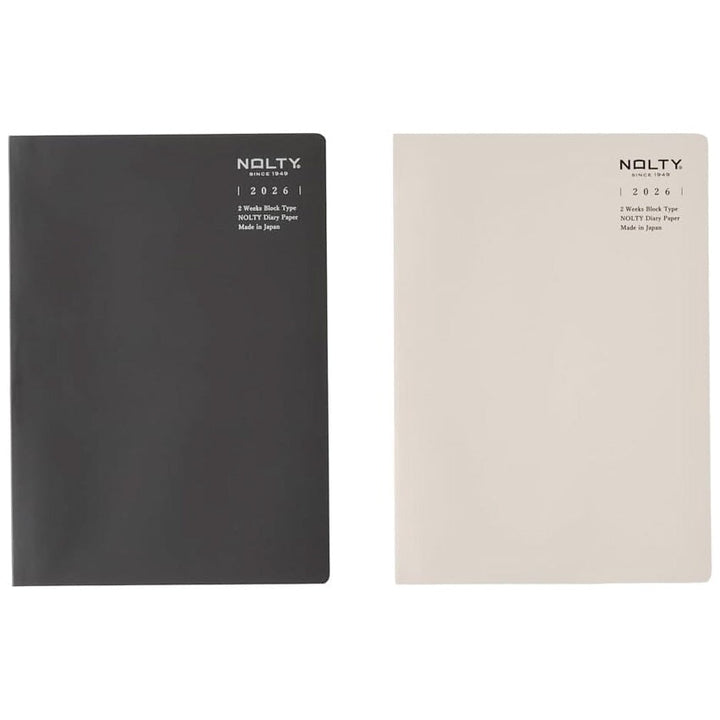 Nolty 2026 2W Block TiO Planner - A5 (Black) Planners