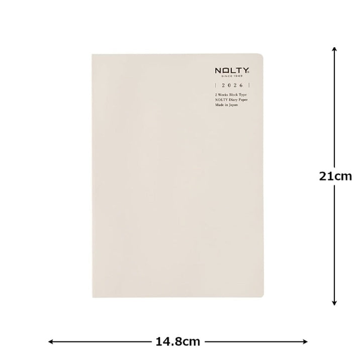 Nolty 2026 2W Block Tio Planner - A5 (Grey) Planners