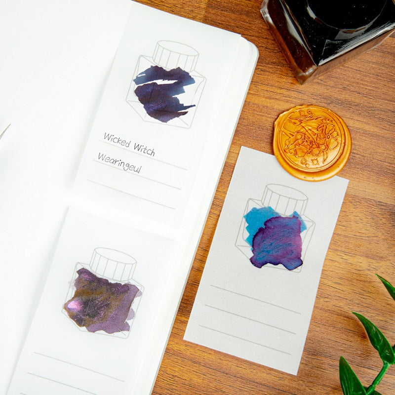 Wearingeul Tracing Ink Swatch Cards (Vertical) Paper