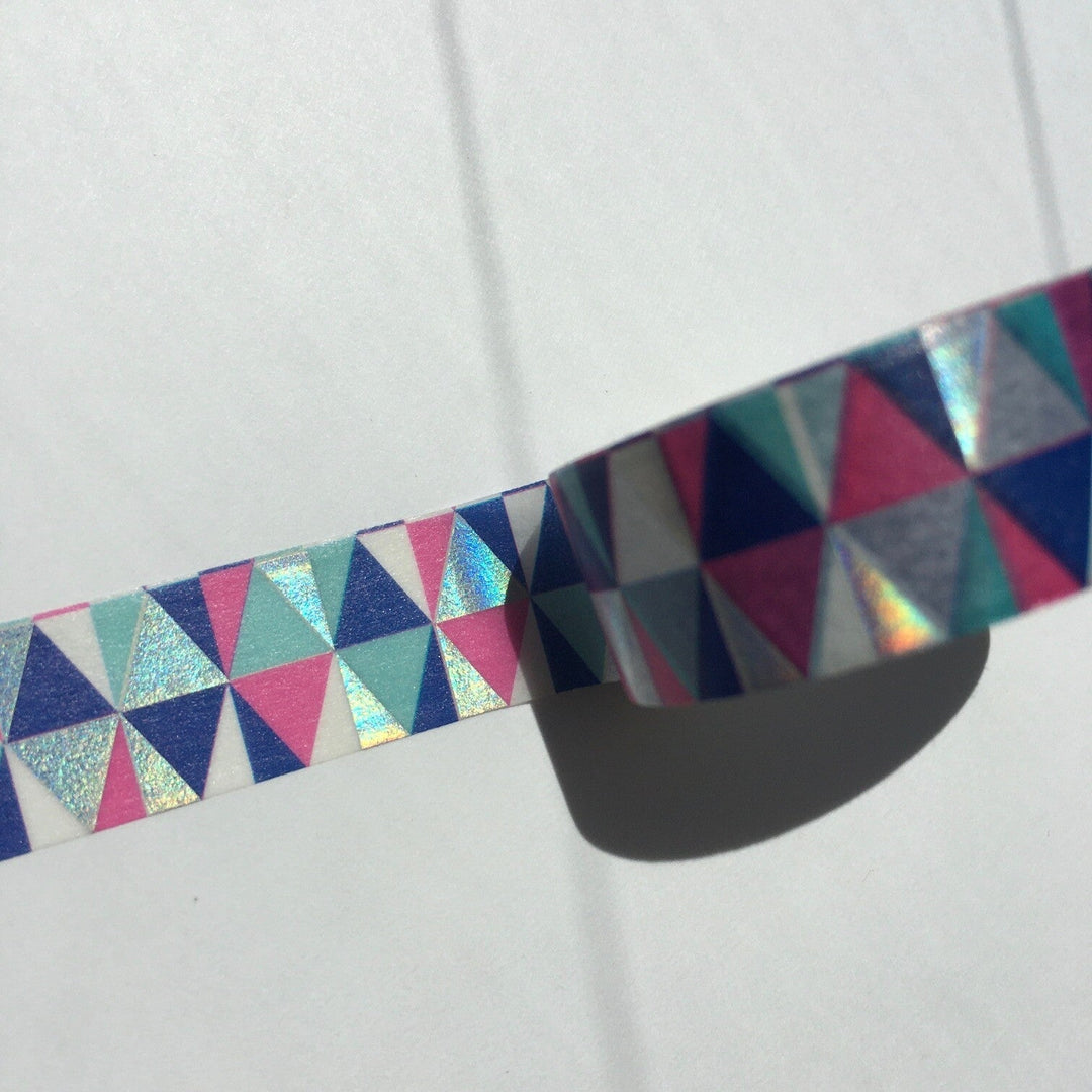 World Craft Triangles Glitter Foil Washi Tape