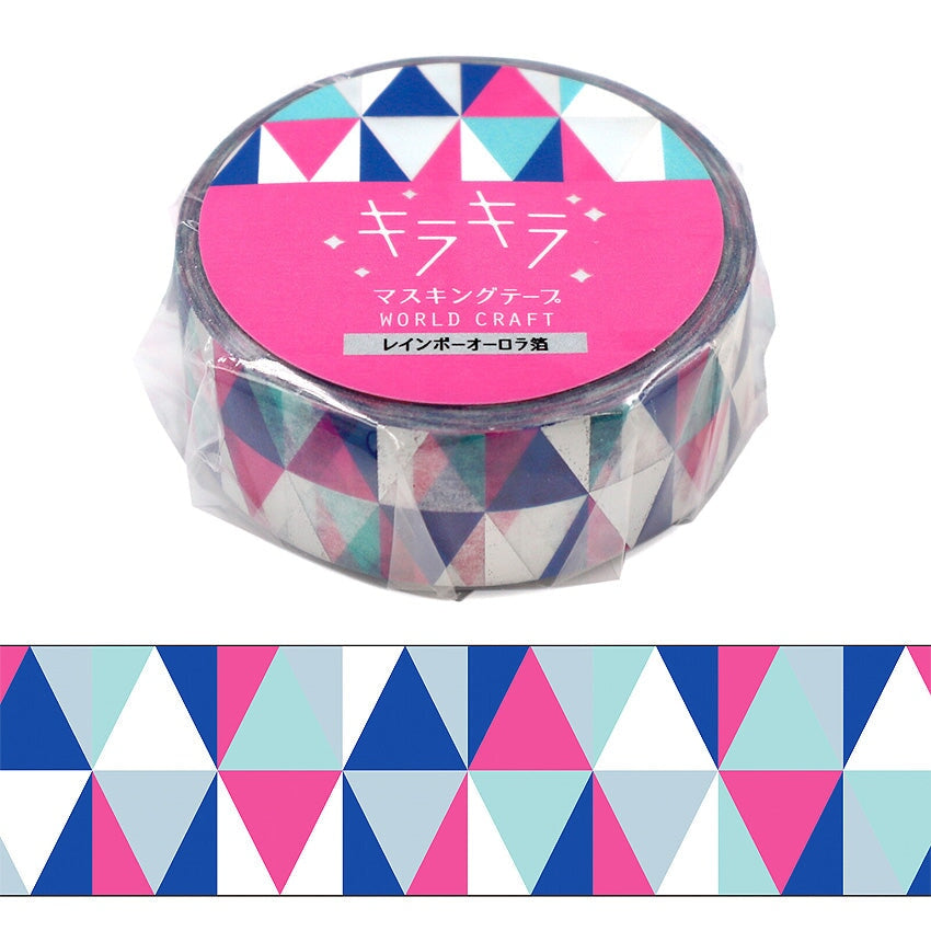 World Craft Triangles Glitter Foil Washi Tape