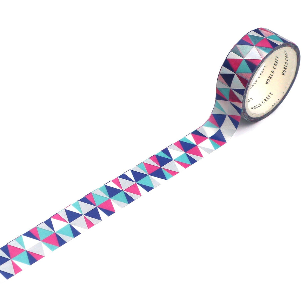 World Craft Triangles Glitter Foil Washi Tape