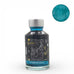 Diamine Tropical Glow (Shimmer) - 50ml fountain pen ink, featuring bright teal-blue with metallic shimmer, ideal for collectors and writing enthusiasts.