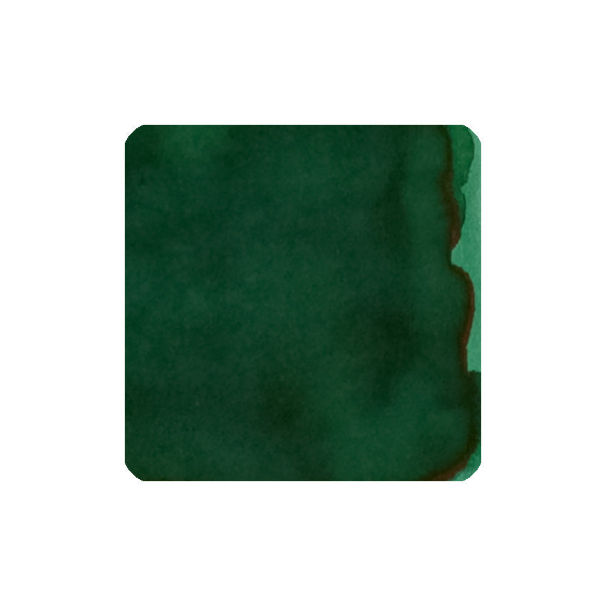 Diamine Tropical Green (150th Anniversary) fountain pen ink, 40ml, features a deep green hue with subtle variations, perfect for vintage fountain pens.