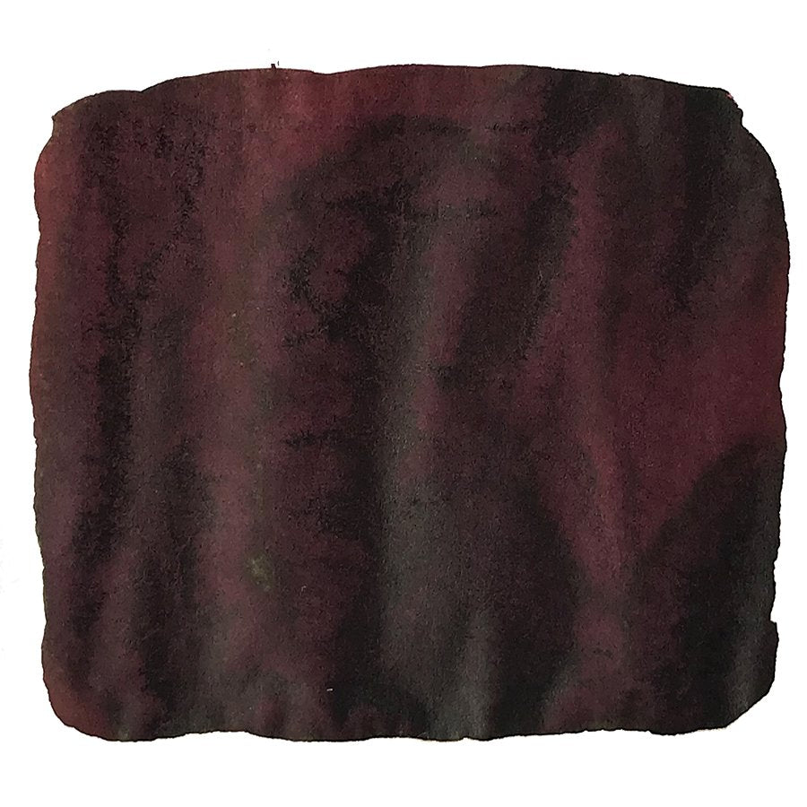 Black Swan in English Roses - 2ml, shown as a deep burgundy fabric swatch with a soft, velvety texture, representing the ink's rich hue.