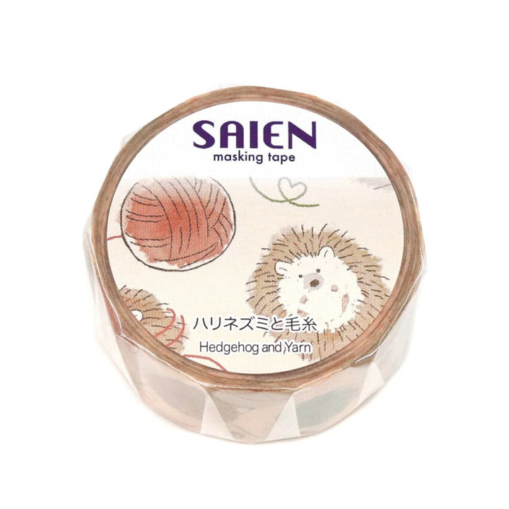 Saien Hedgehog and Yarn Washi Tape Washi Tape