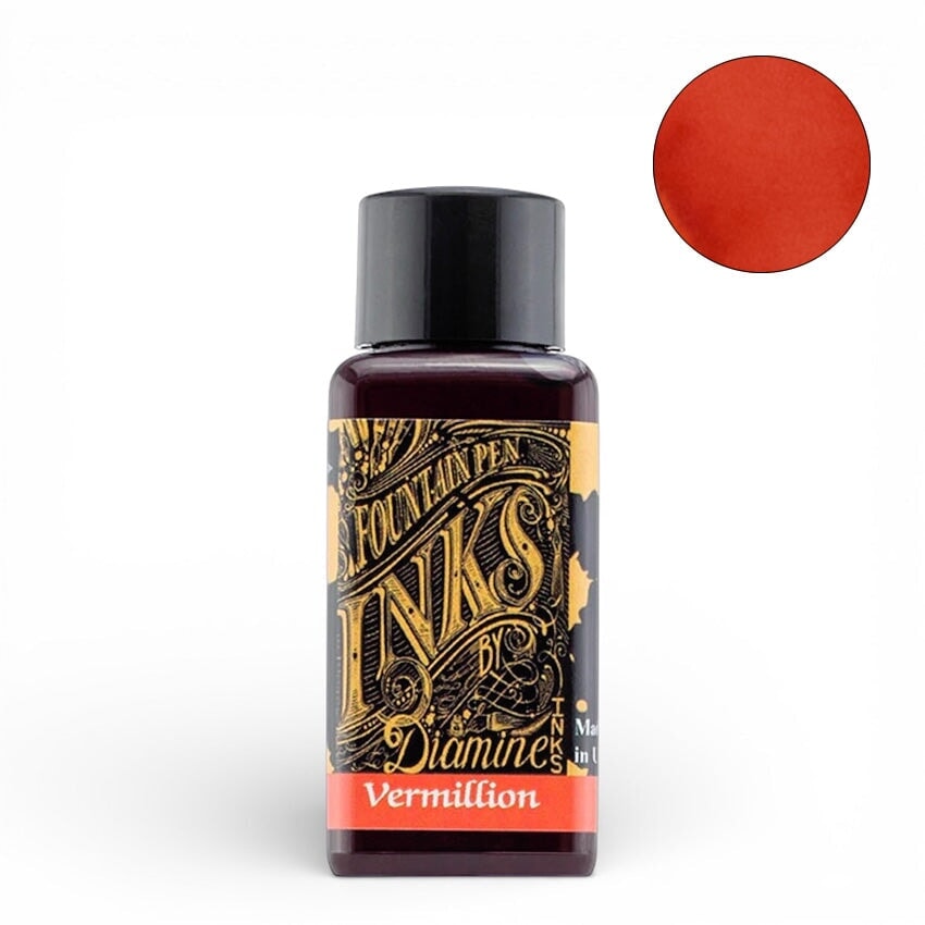 Diamine Vermillion - 2ml Ink Sample