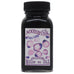 Purple Wampum - 2ml: A 3-ounce glass bottle of Noodler’s pH-neutral fountain-pen ink, labeled with color and origin details, made in the USA.