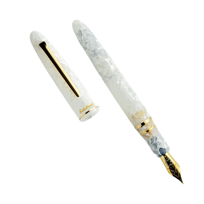 Esterbrook Estie - Winter White / Gold - Stub 1.1mm Fountain Pen