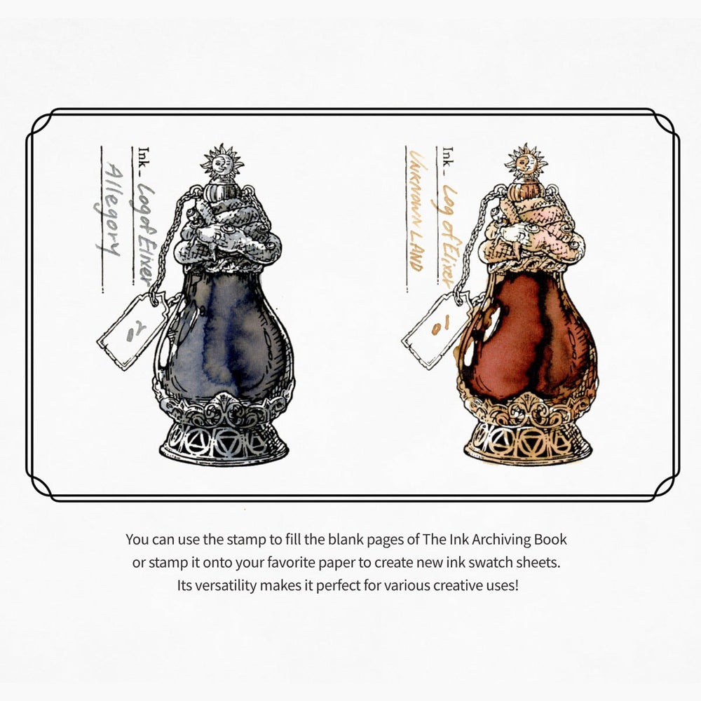 Dominant Industry Archiving Wood Stamp (Log of Elixir) Stamp