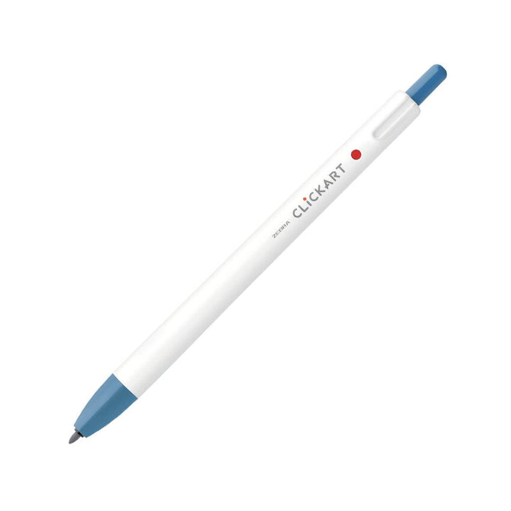 Zebra CLiCKART Retractable Marker - Blue Grey Marker Pens