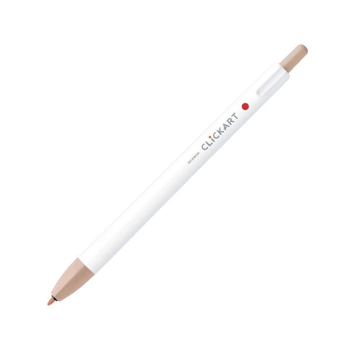 Zebra CLiCKART Retractable Marker - Cocoa Brown Marker Pens