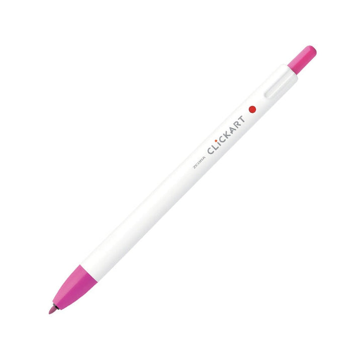 Zebra CLiCKART Retractable Marker - Cherry Pink Marker Pens