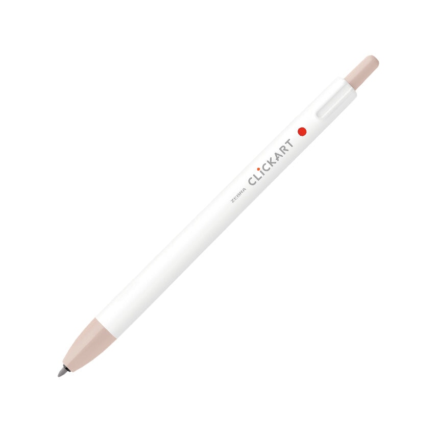 Zebra CLiCKART Retractable Marker - Brown Sugar Marker Pens