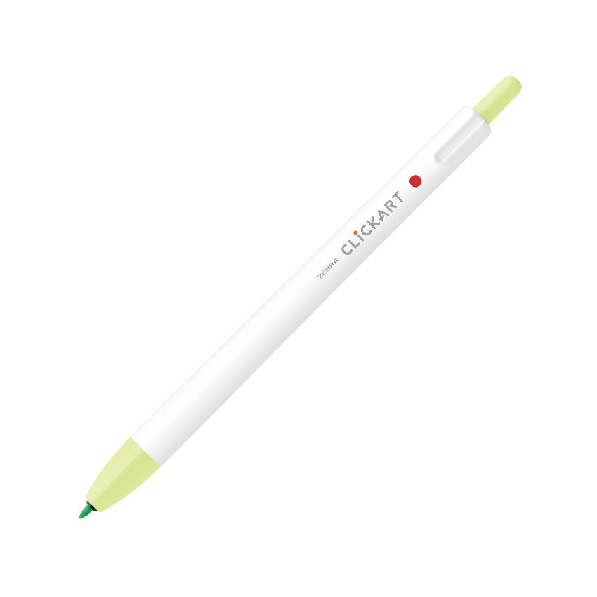 Zebra CLiCKART Retractable Marker - Lime Marker Pens