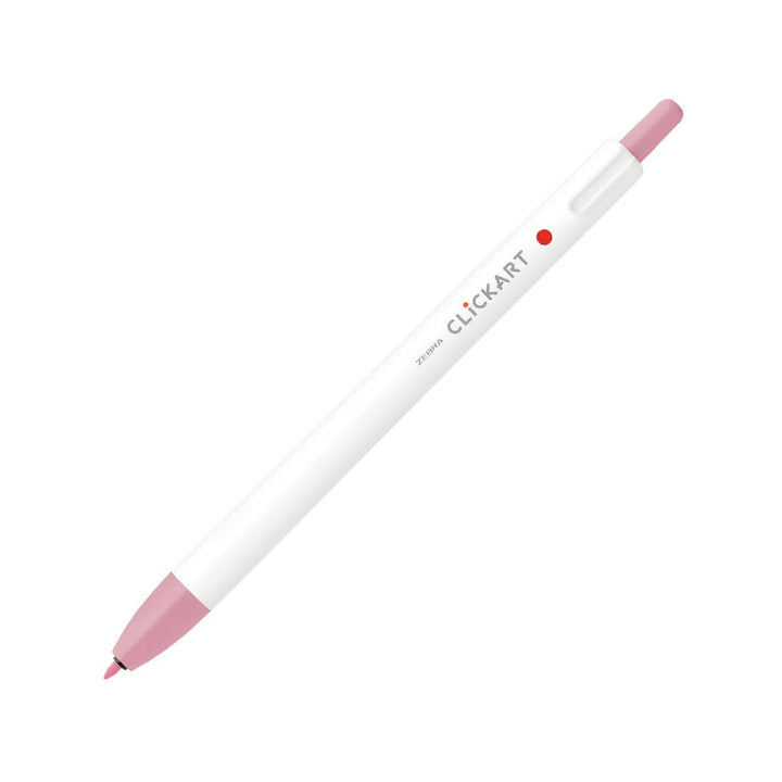 Zebra CLiCKART Retractable Marker - Pale Rose Marker Pens