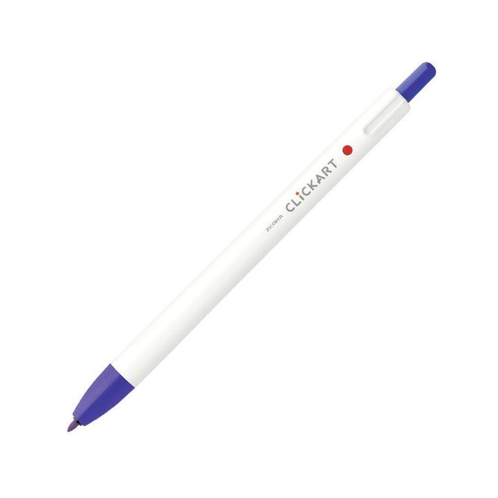 Zebra CLiCKART Retractable Marker - Purple Marker Pens