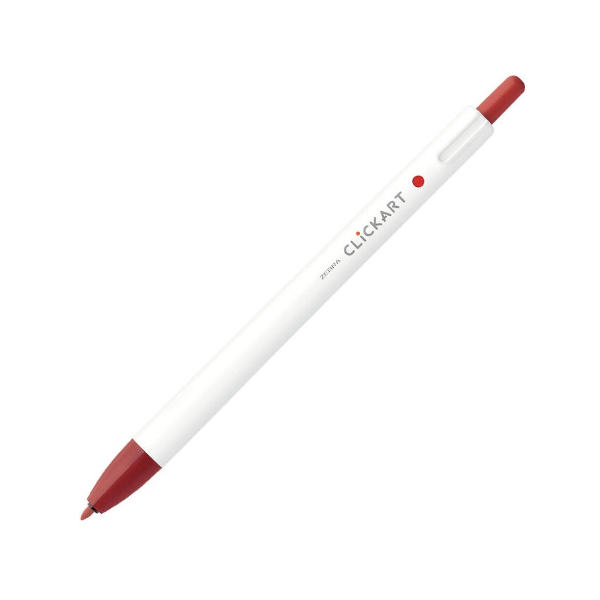 Zebra CLiCKART Retractable Marker - Red Black Marker Pens