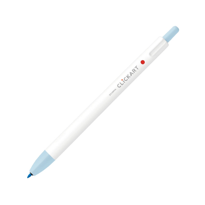 Zebra CLiCKART Retractable Marker - Soda Blue Marker Pens
