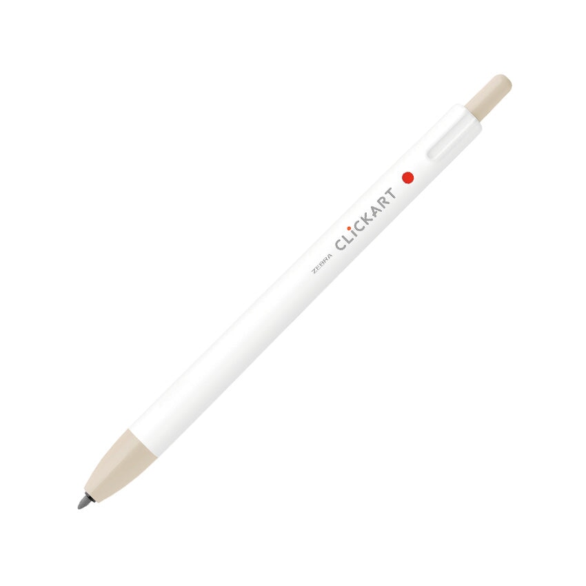 Zebra CLiCKART Retractable Marker - Sand Beige Marker Pens