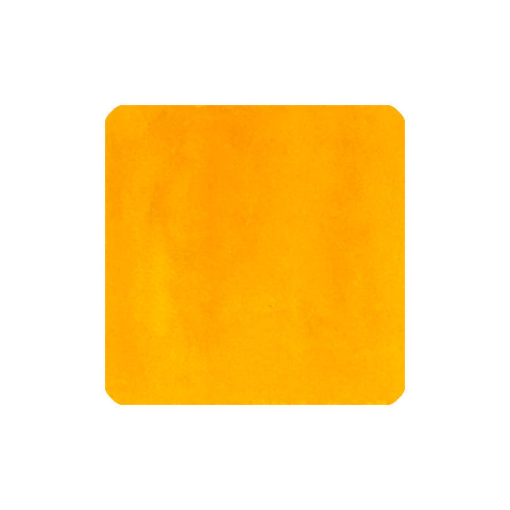 Sailor Manyo Yamabuki fountain pen ink swatch, orange-yellow
