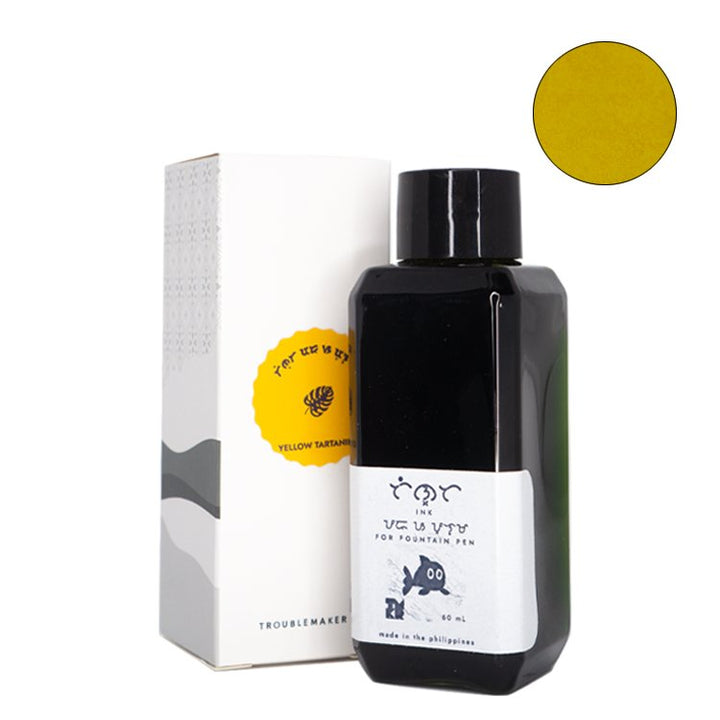 Troublemaker Inks Yellow Tartanilla - 60ml Bottled Ink