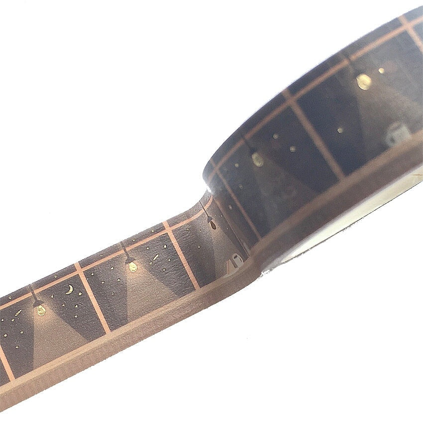 World Craft Yoru Cafe Glitter Foil Washi Tape
