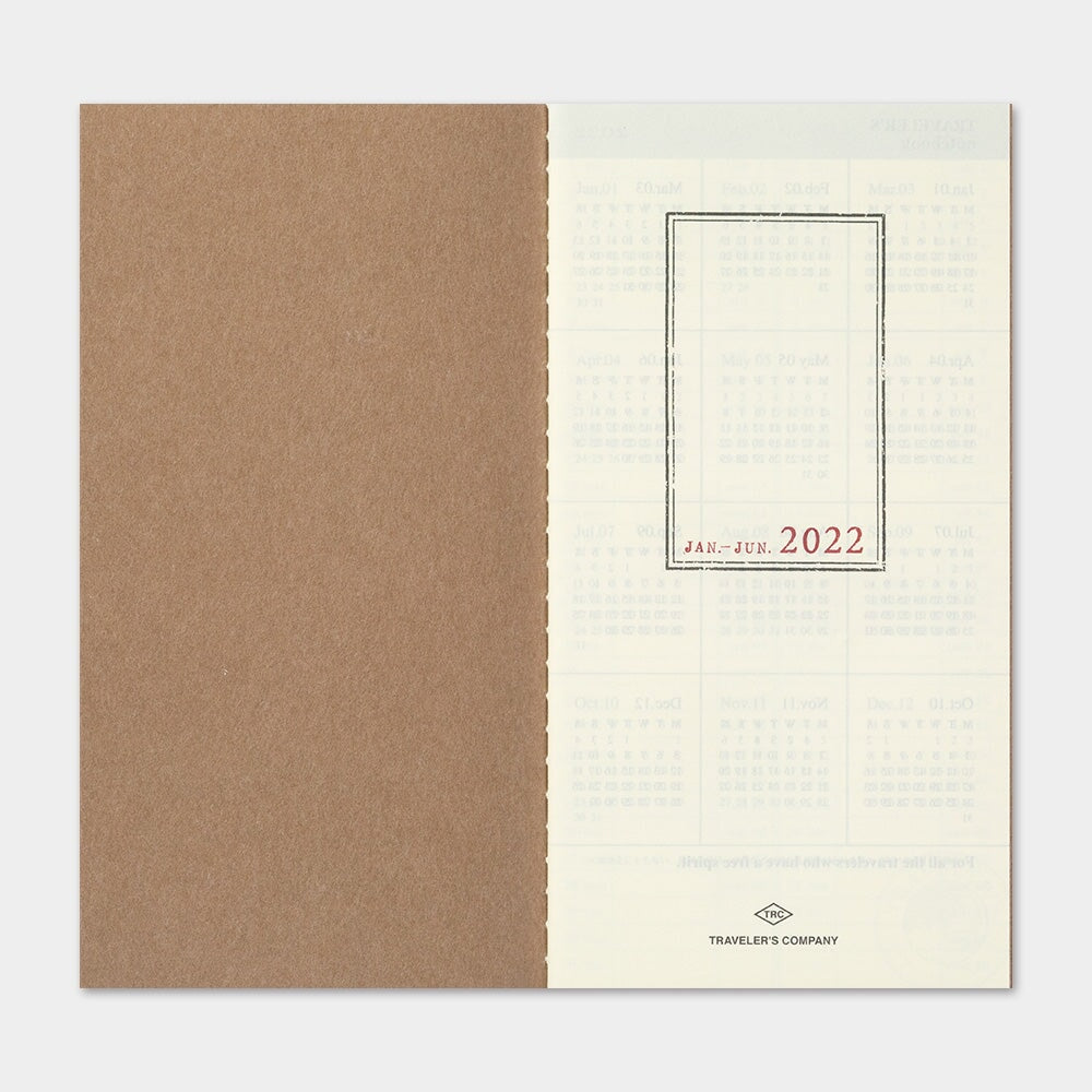 Traveler's Company 2022 Diary Weekly+Memo (Regular) Planners